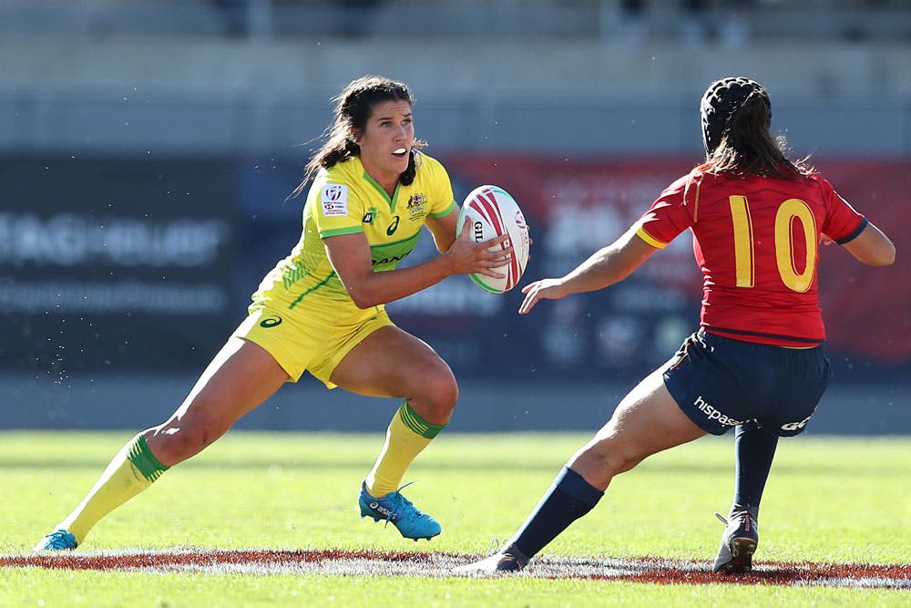 Charlotte Caslick in action in Colorado. Photo: World Rugby