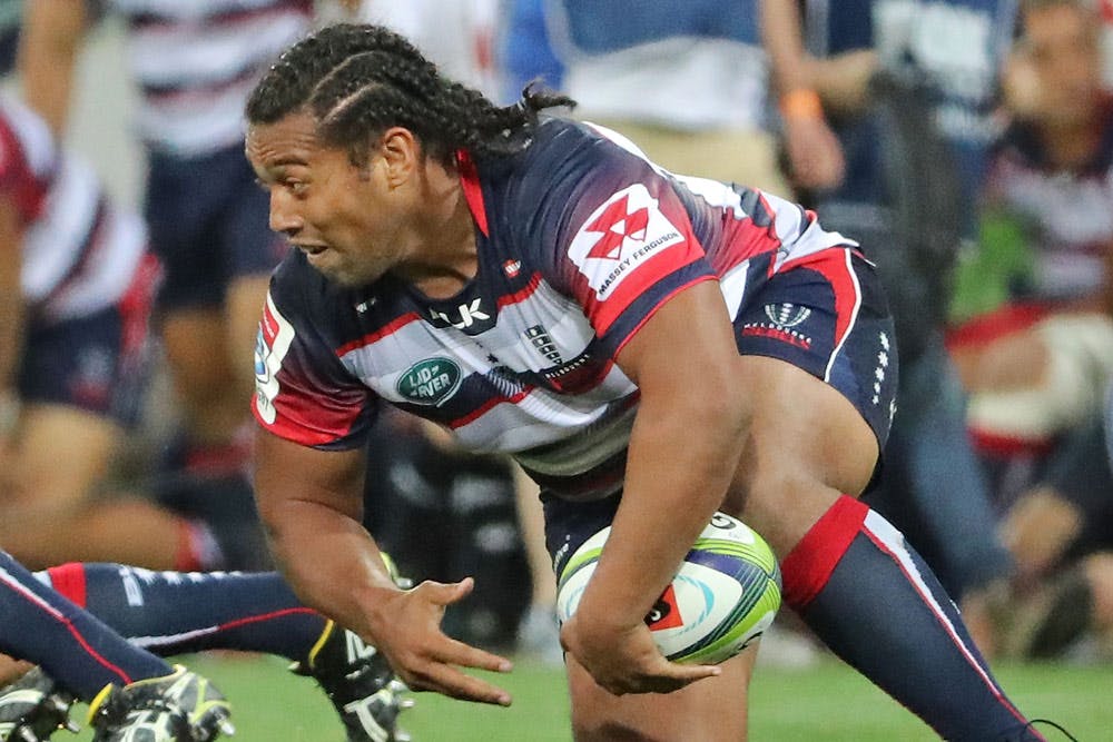 Fereti Sa'aga in action for the Rebels. Photo: RUGBY.com.au/Stuart Walmsley