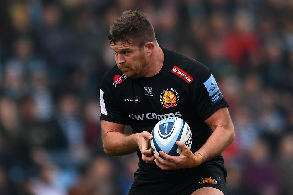 Greg Holmes in action for Exeter. Photo: Getty Images