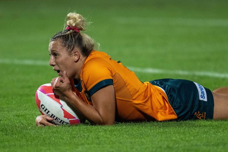 Teagan Levi took another step towards Sevens super stardom. Photo: Getty Images