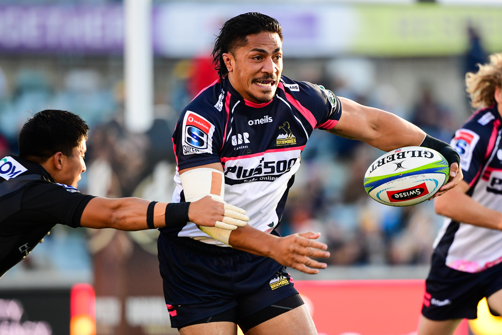 Pete Samu in action for the Brumbies. Photo: RUGBY.com.au/Stuart Walmsley