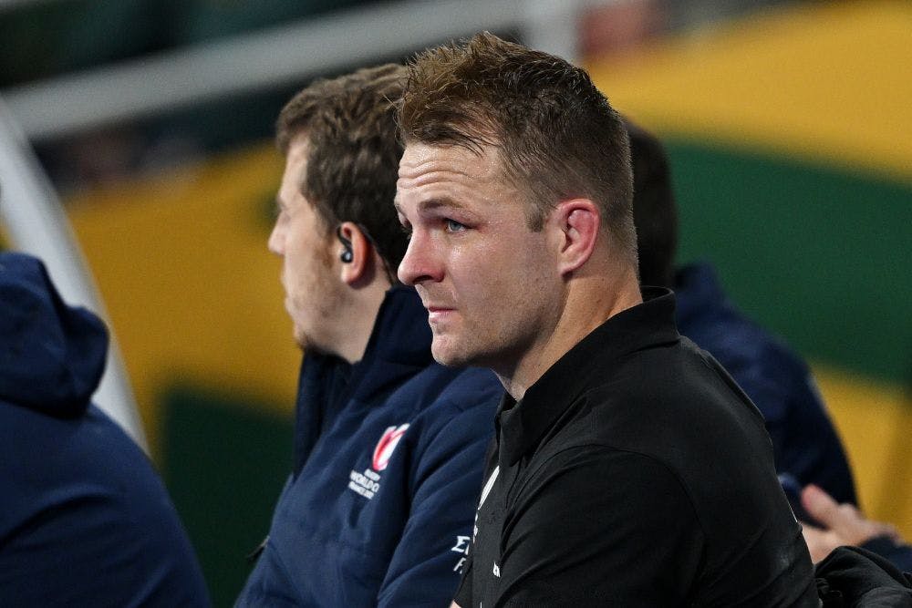 Sam Cane is the first player to be ever red carded in a World Cup Final. Photo: Getty Images