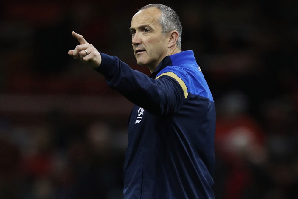 Conor O'Shea is keeping his men's focus on the job at hand. Photo: Getty images
