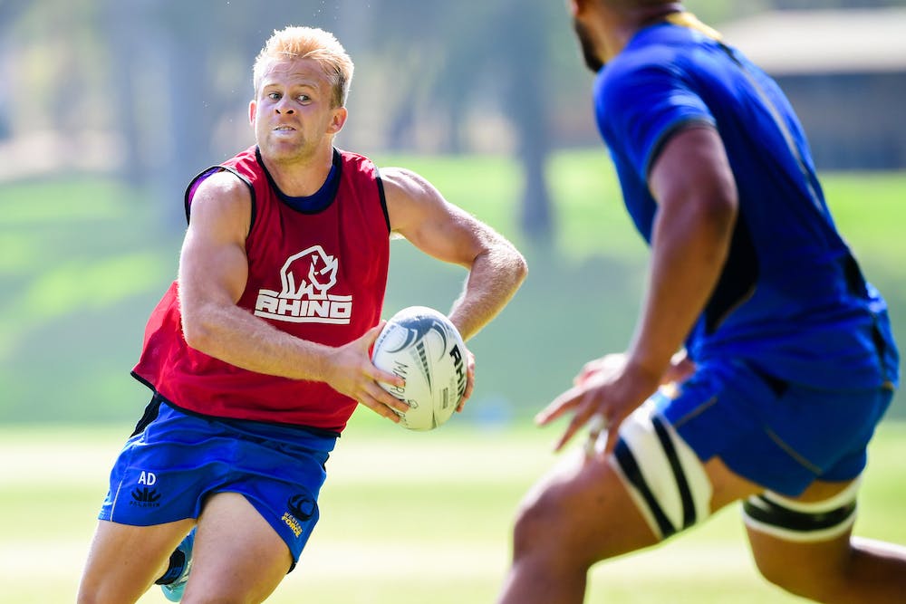 Force playmaker Andrew Deegan at training ahead of the World XV clash. Photo: Stu Walmsley/RUGBY.com.au