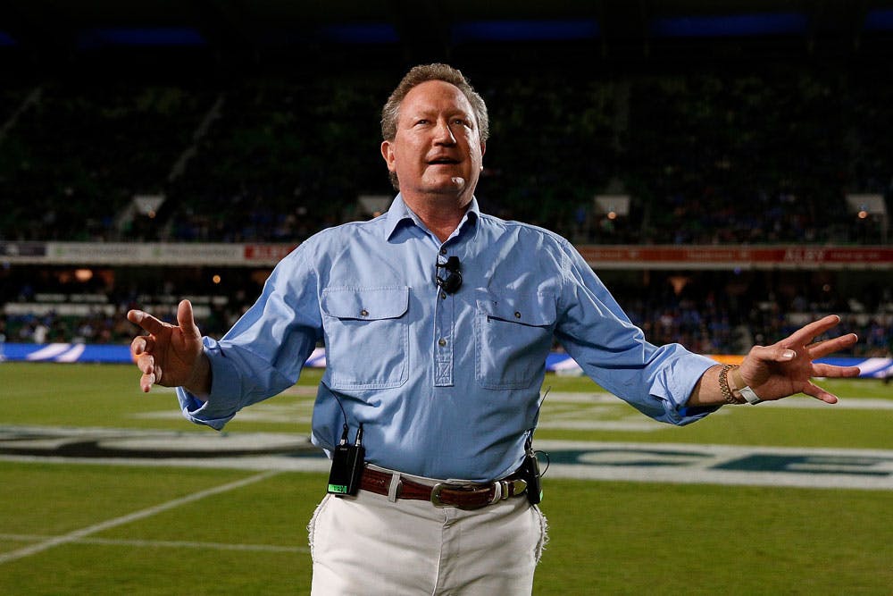 Andrew Forrest's Global Rapid Rugby has been pushed back. Photo: Getty Images