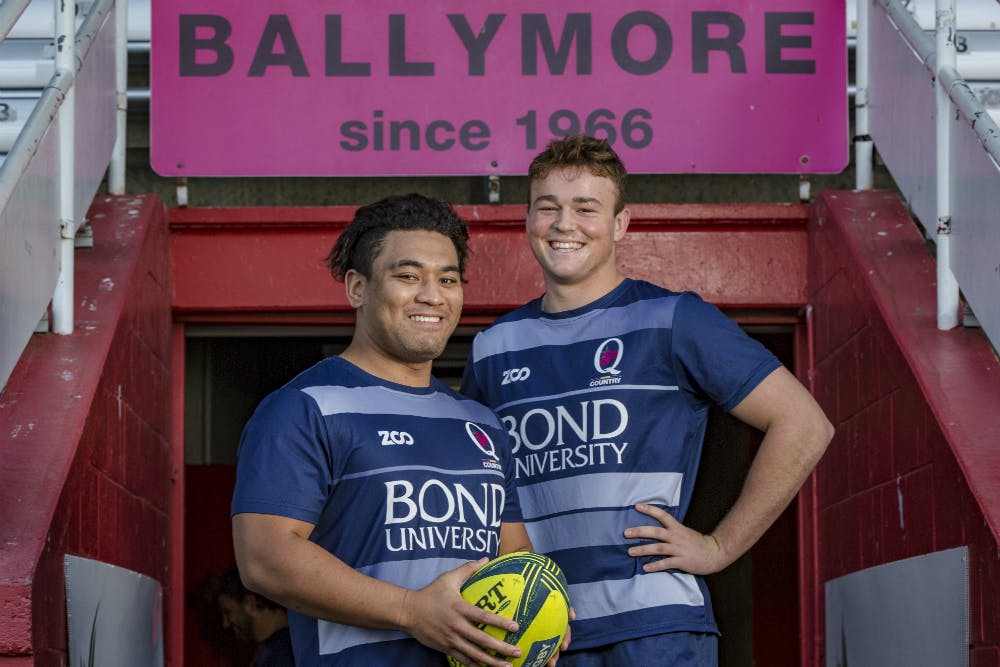 Star Queensland young guns Harry Wilson and Efi Maafu are set to sign with the Reds. Photo: QRU Media/Brendan Hertel