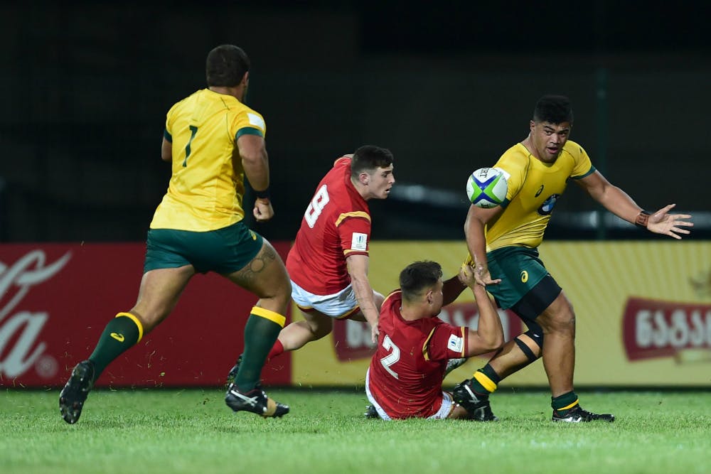 Jordan Uelese will come off the bench against Samoa. Photo: World Rugby/Lasha Kuprashvili