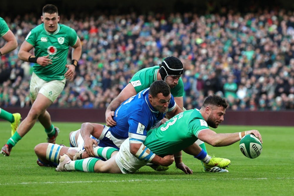 Ireland cruised to victory over Italy. Photo: Getty Images