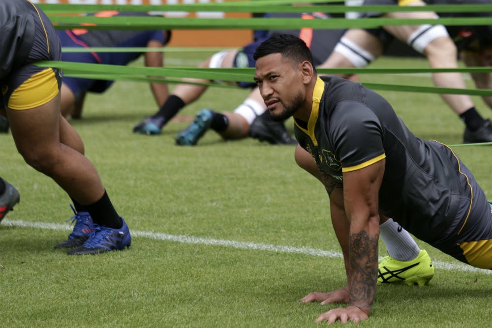 Israel Folau is believed to have signed a fresh four year deal with Rugby Australia and the Waratahs. Photo: Getty Images
