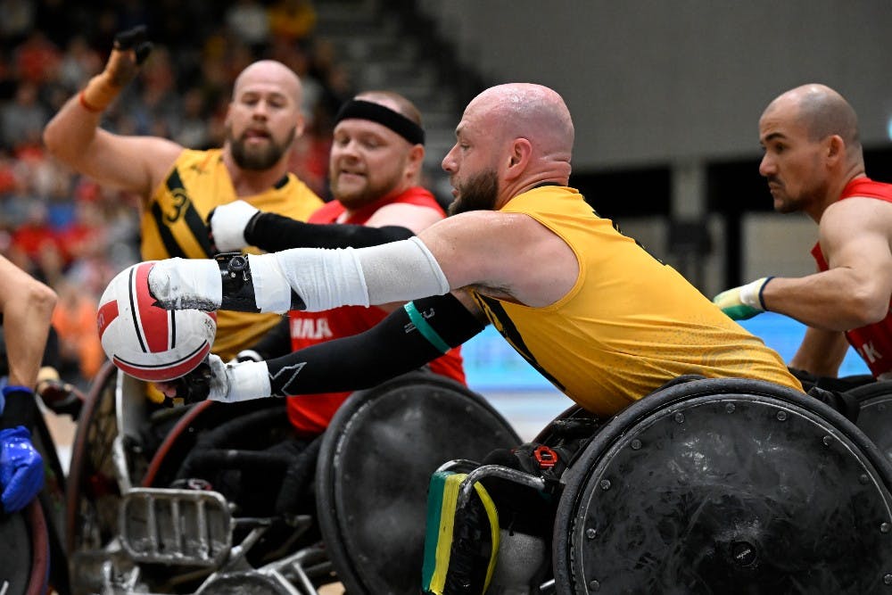 Australia has advanced to the finals of the Wheelchair Rugby World Championship. Photo: Lars Møller for Parasport Danmark