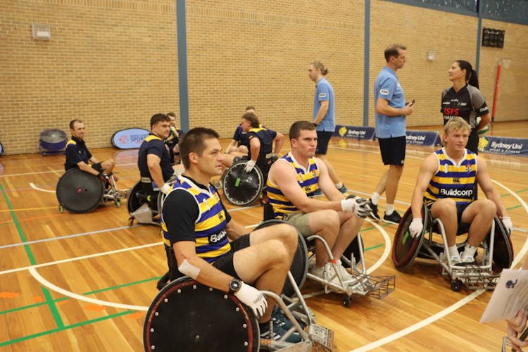 All Blacks legend Richie McCaw lent his wisdom and experience to Sydney Uni's Wheelchair Rugby side as part of a demonstration. Photo: Getty Images