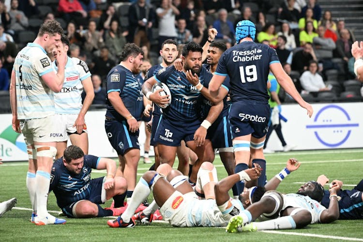 Montpellier upset Racing 92 to nab their first away win. Photo: AFP