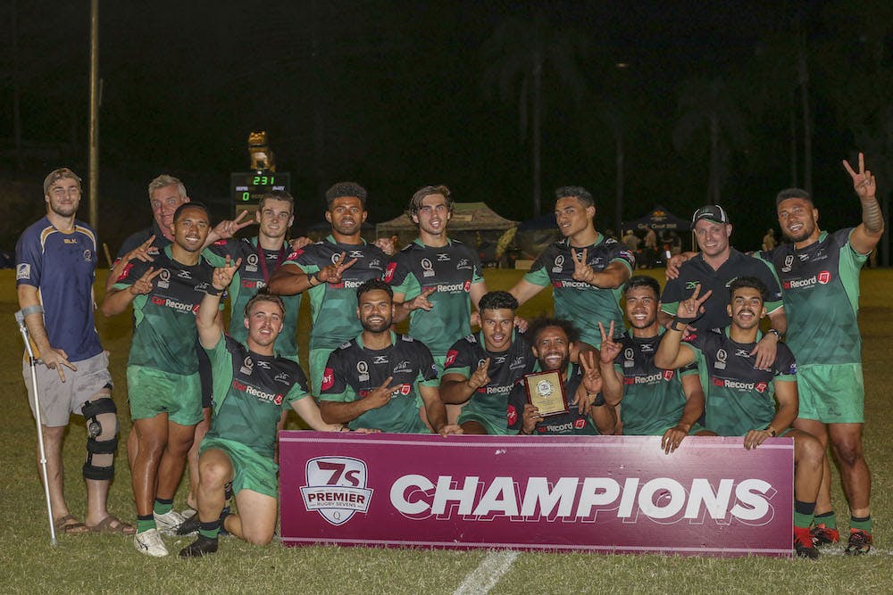 Queensland Premier Rugby 7s champions Sunnybank. Photo: QRU