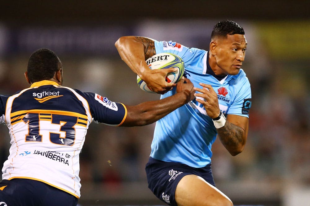 Israel Folau will have a meeting over his social media use. Photo: Getty Images