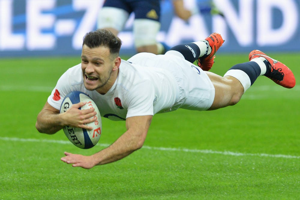 Danny Care crosses for England in the Six Nations. Photo: Getty Images