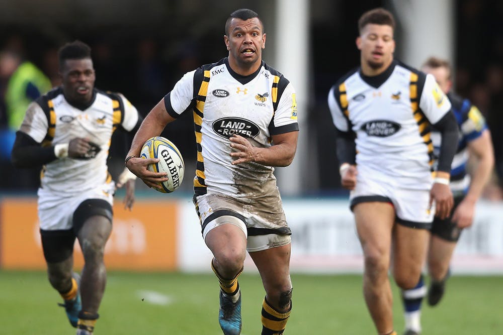 Kurtley Beale grabbed two tries to help Wasps defeat Bath at The Rec. Photo: Getty Images