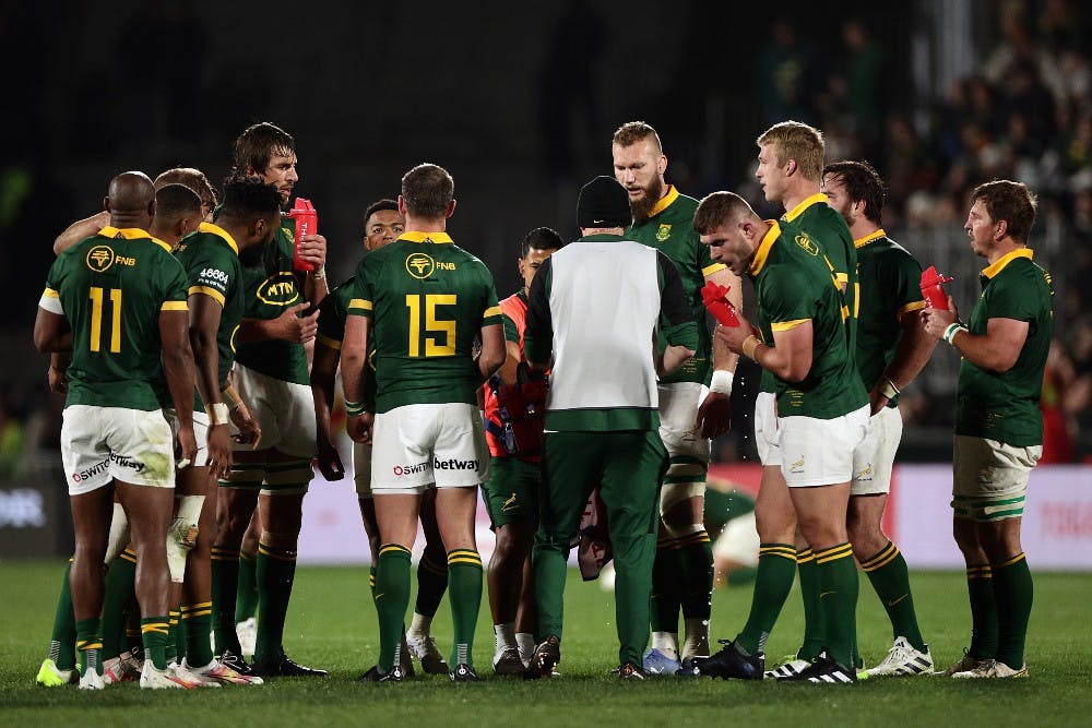 South Africa are trying to avoid bein  barred from flying their flag in this weekend's World Cup quarter-final against France. Photo: Getty Images