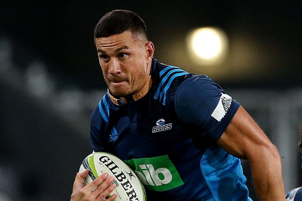 Sonny Bill Williams during the Blues match against the Highlanders. Photo: Getty Images