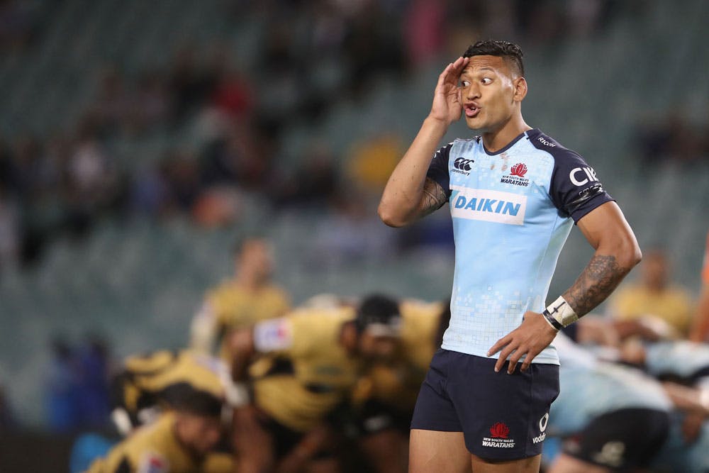 Look away now: Israel Folau was far from his damaging best. Photo: Getty Images