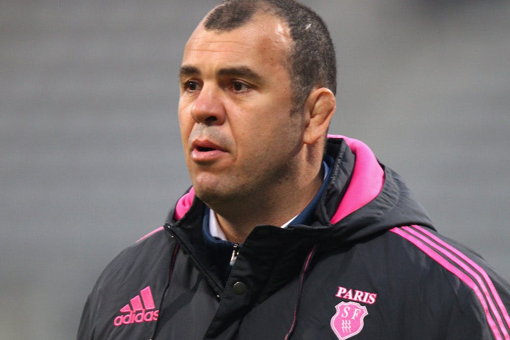 Michael Cheika when coaching Stage Francais in 2011. Photo: Getty Images