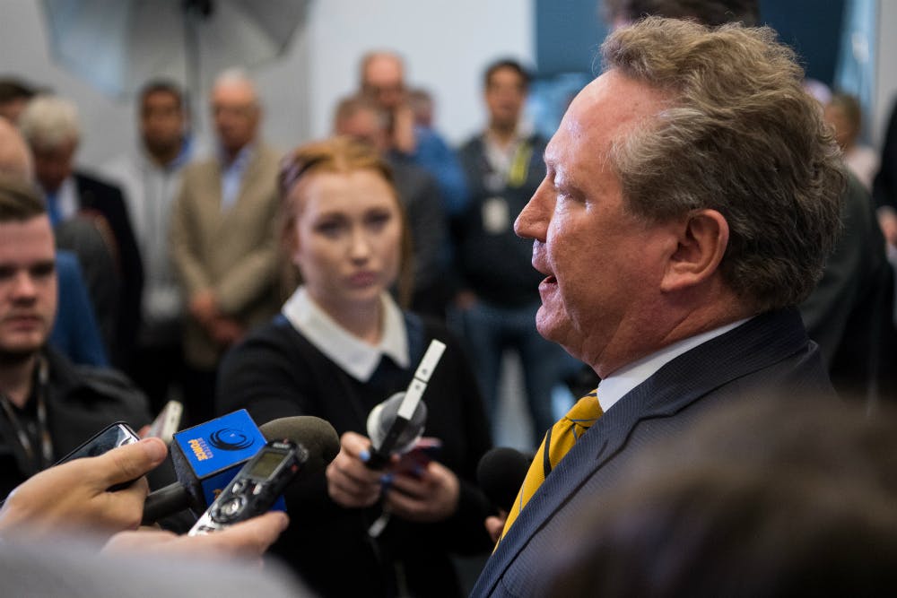 Andrew Forrest has been emphatic in his response to the Supreme Court decision. Photo: RUGBY.com.au/Stuart Walmsley
