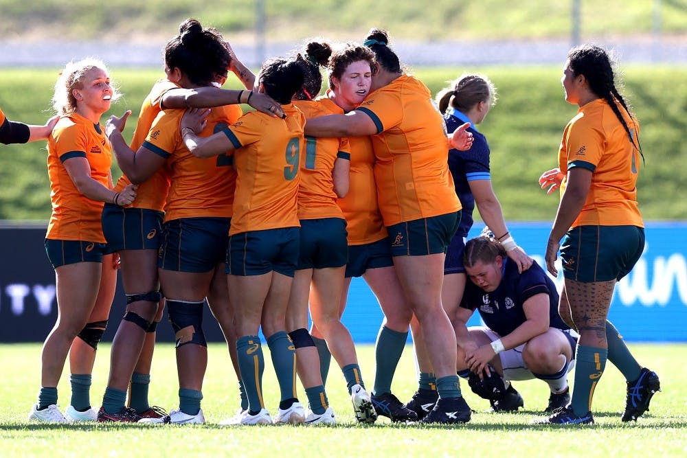 The Wallaroos kept their World Cup alive with an incredible comeback victory. Photo: Getty Images
