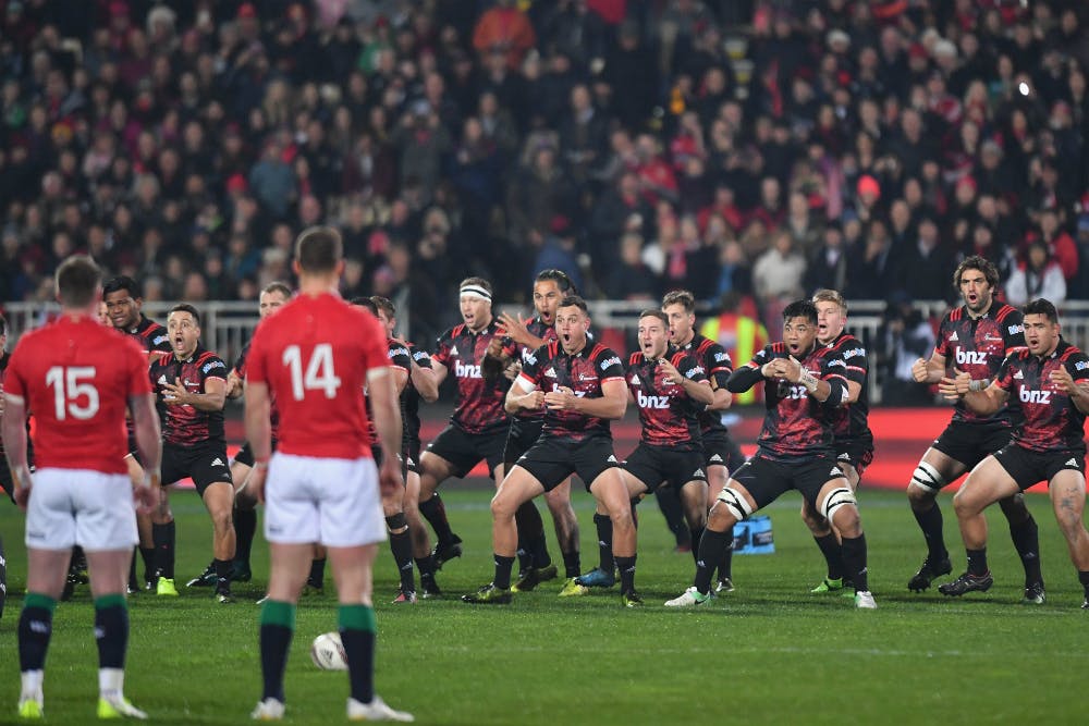 The Crusaders performed their own version of the Haka. Photo: Getty Images