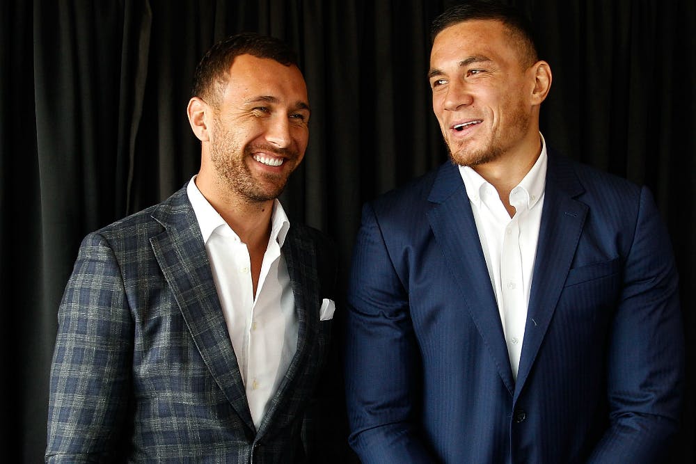Sonny Bill Williams and Quade Cooper have been training in New Zealand. Photo: Getty Images