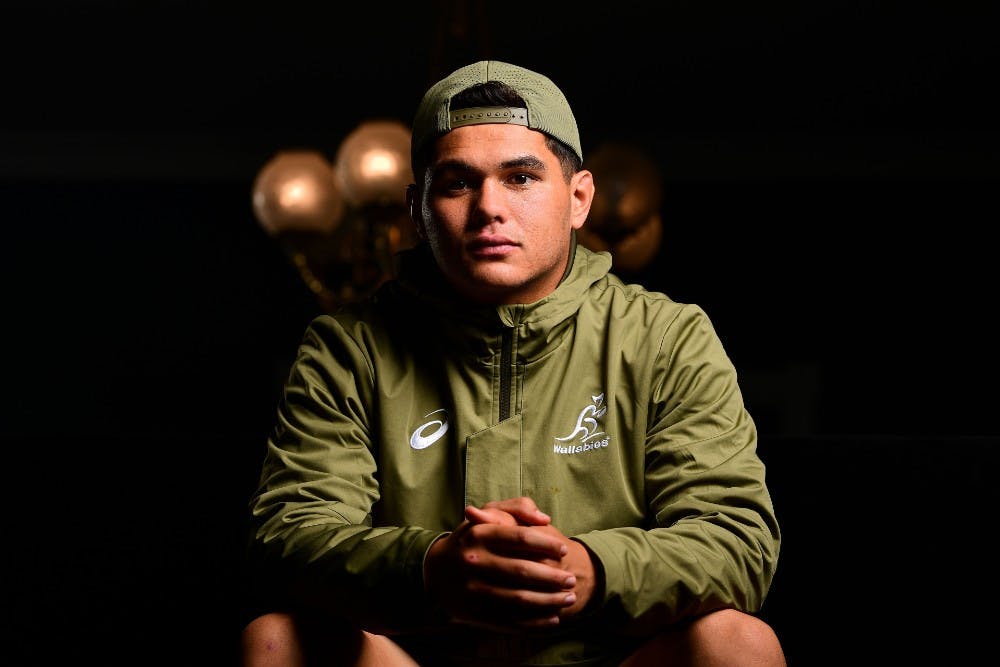 Noah Lolesio says he was frustrated not to come off the bench in Bledisloe I, but he won't have to wait to debut for the Wallabies much longer. Photo: Stu Walmsley/Rugby Australia