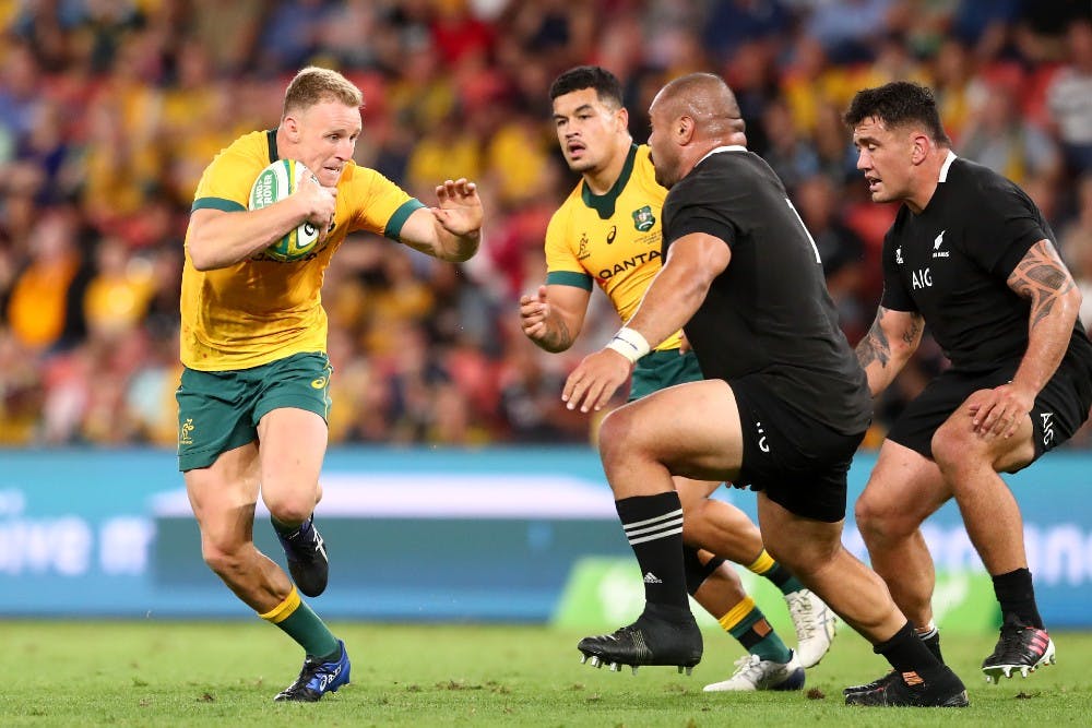 The Wallabies' simple game-plan proved effective against the All Blacks. Photo: Getty Images