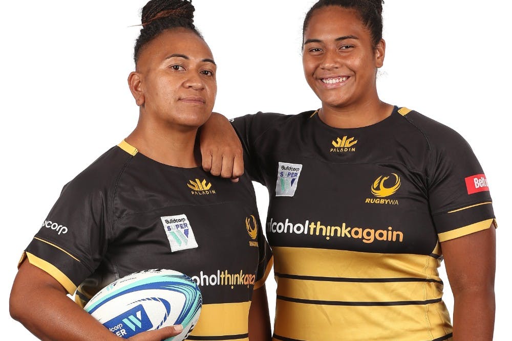 Sera (left) and daughter Freida Ah-Sam will line up for RugbyWA in the front row against the Reds. Photo: Getty Images