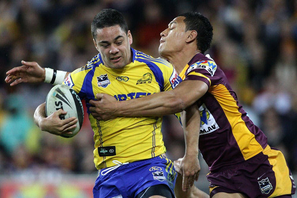 They've been opponents in rugby league but could Israel Folau and Jarryd Hayne be rugby teammates? Photo: Getty Images