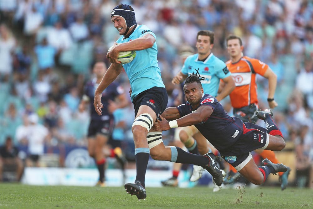 Rob Simmons is wary of the impact David Pocock will have when he faces the Waratahs. Photo: Getty Images