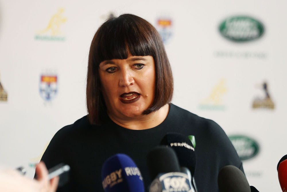 Raelene Castle and the Rugby AU board will meet on Monday. Photo: Getty Images