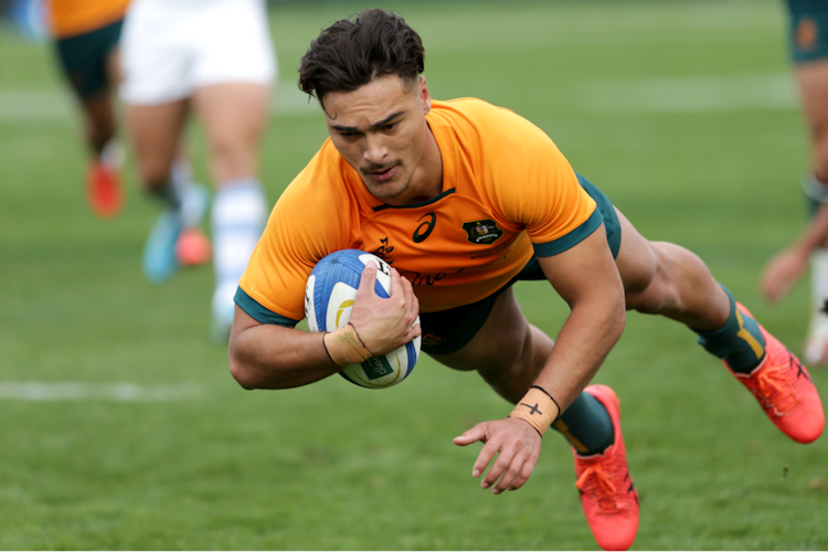 The Wallabies saluted under pressure against Argentina. Photo: Getty Images