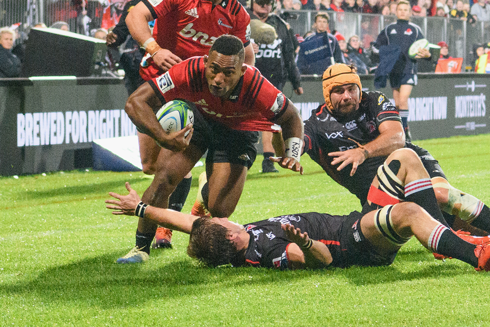 The Crusaders are sitting pretty on top of the Super Rugby ladder. Photo: Getty Images