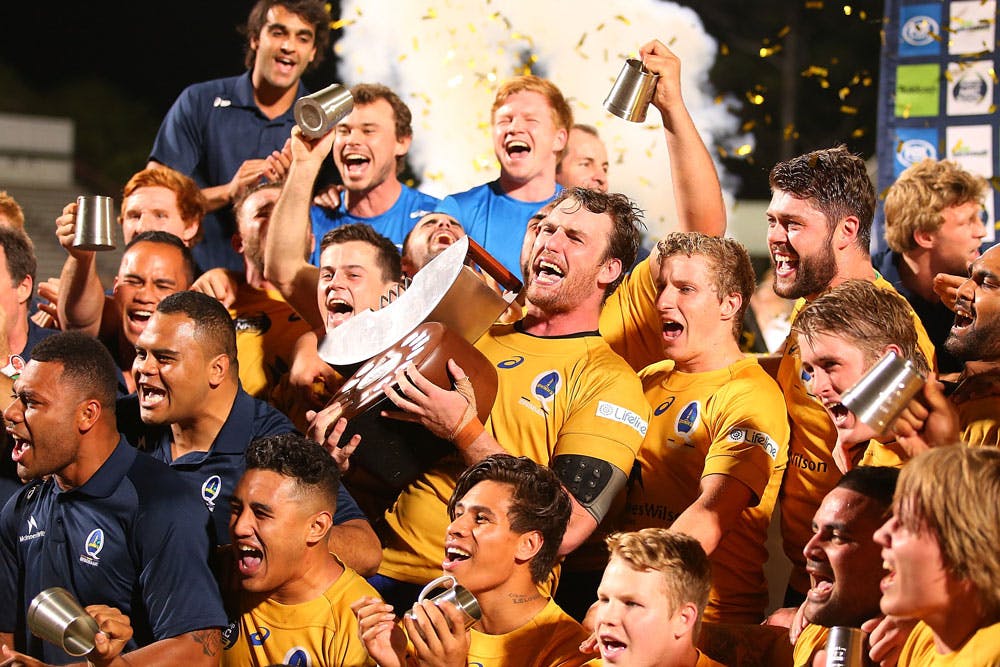 McDuling hoisted the inaugural NRC trophy. Photo: Getty Images