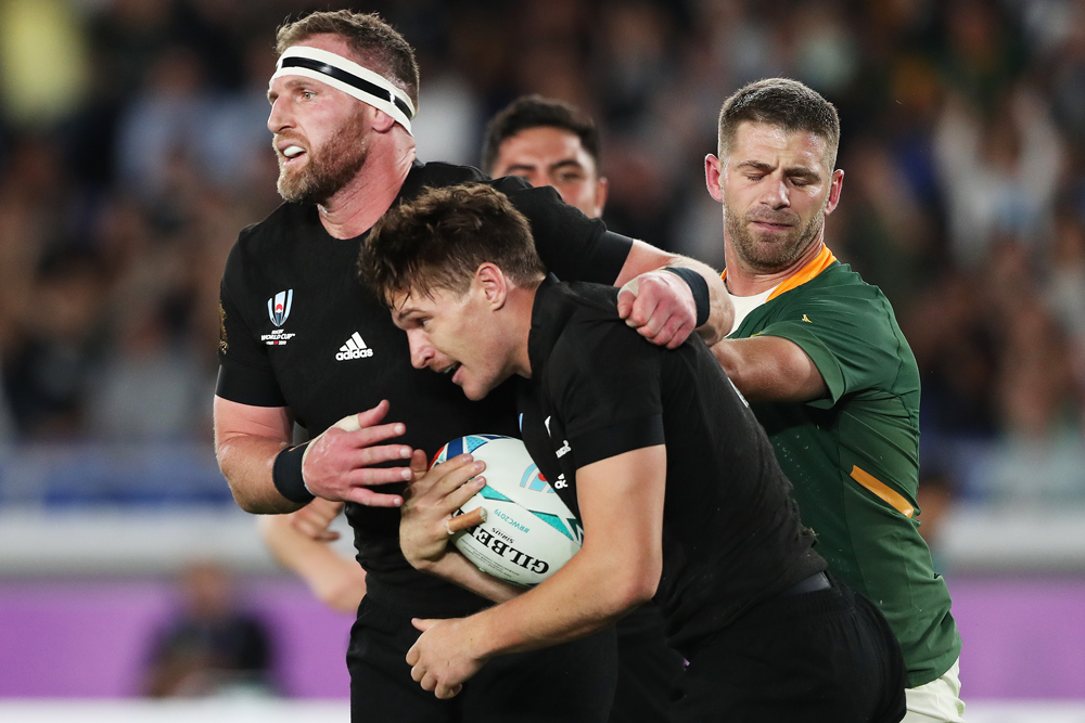 The All Blacks took a win over the Springboks in their first Rugby World Cup 2019 match. Photo: Getty Images