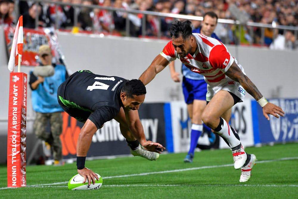 Toni Pulu scored a try for the World XV. Photo: Getty Images