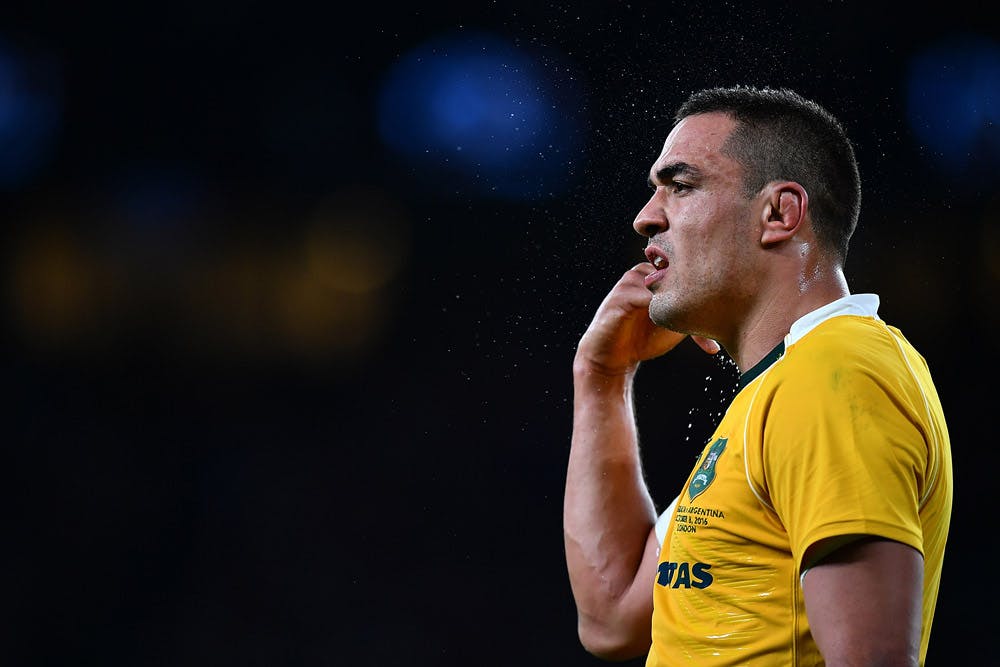 Rory Arnold is enjoying the challenge of starting for the Wallabies. Photo: Getty Images