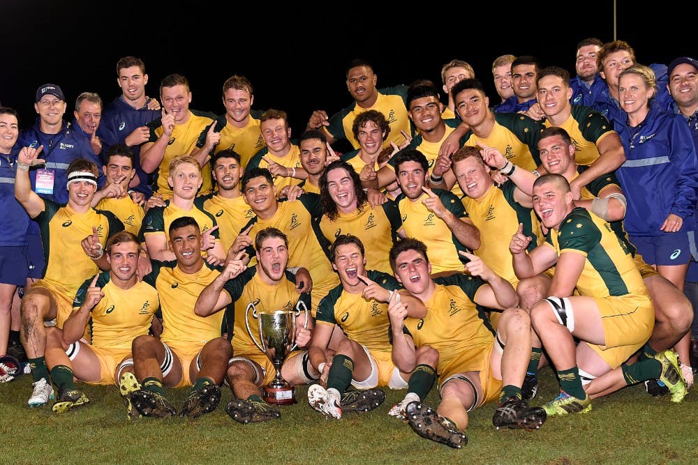 The Junior Wallabies have won a maiden Oceania U20 championship. Photo: Getty Images