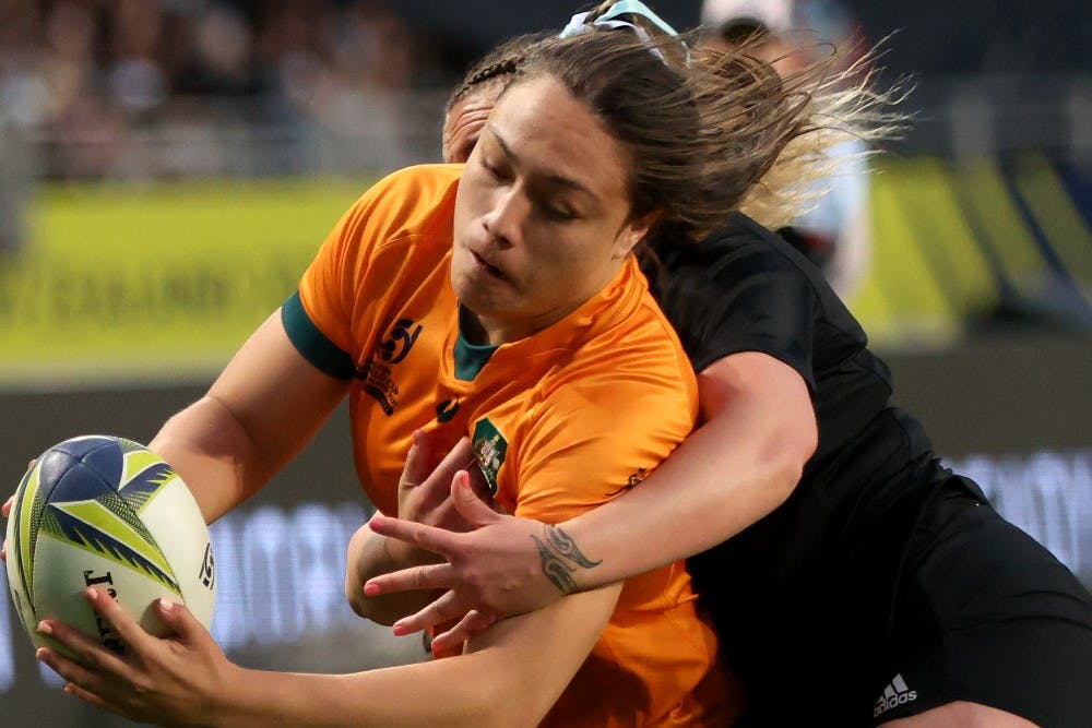 Bienne Terita was a shining light for the Wallaroos. Photo: Getty Images