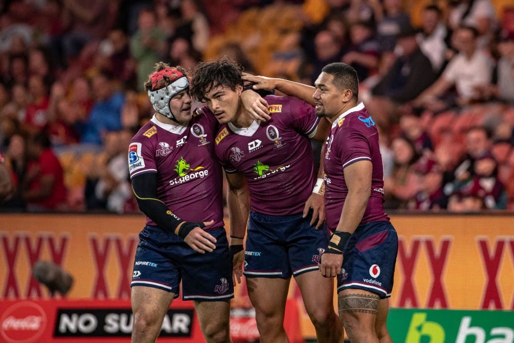 Jordan Petaia picked up a head knock against the Rebels. Photo: Queensland Rugby Union