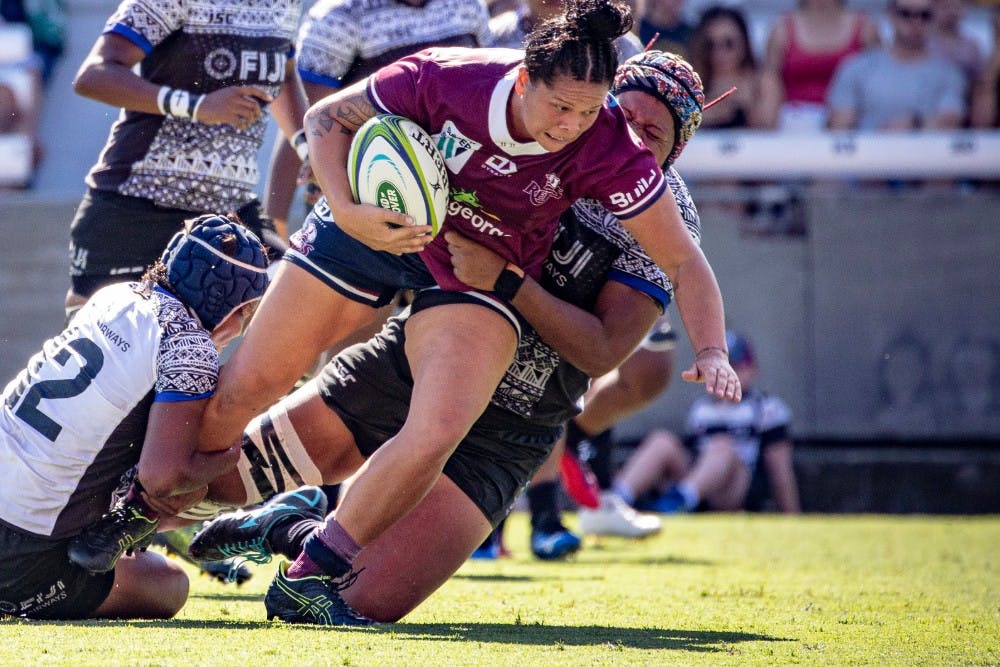 Sarah Riordan is proud to be wearing Red and representing Queensland despite being a NSW product. Photo: QRU Media/Brendan Hertel