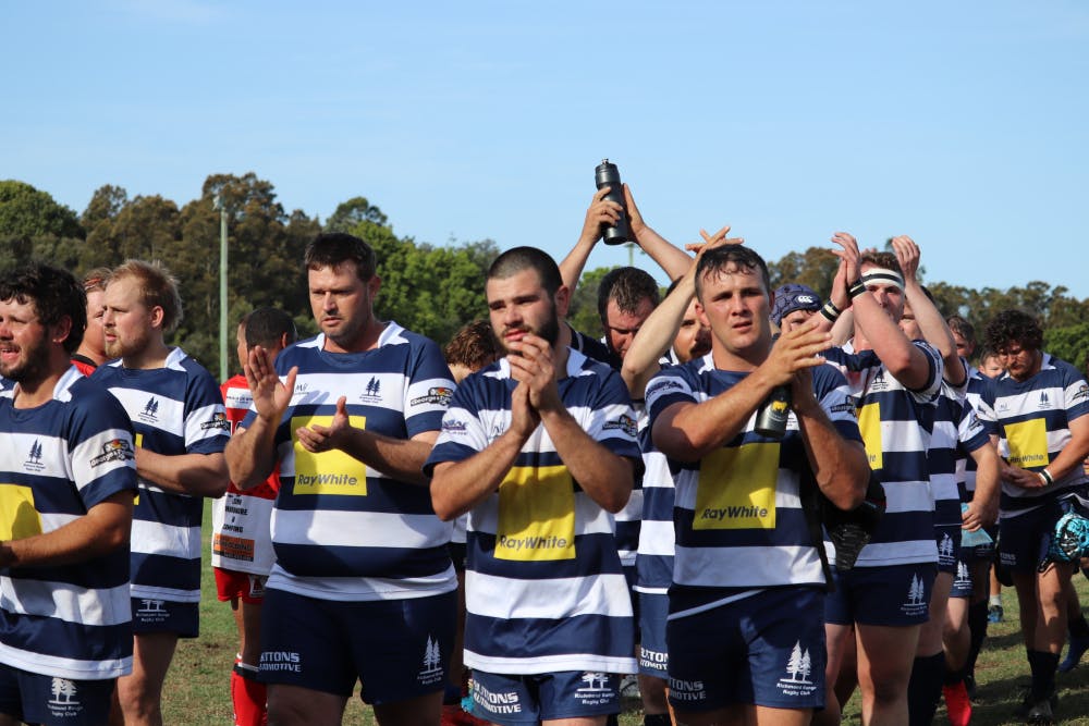 Richmond Range Rugby Club celebrating a win in the 2020 season. Photo: Supplies