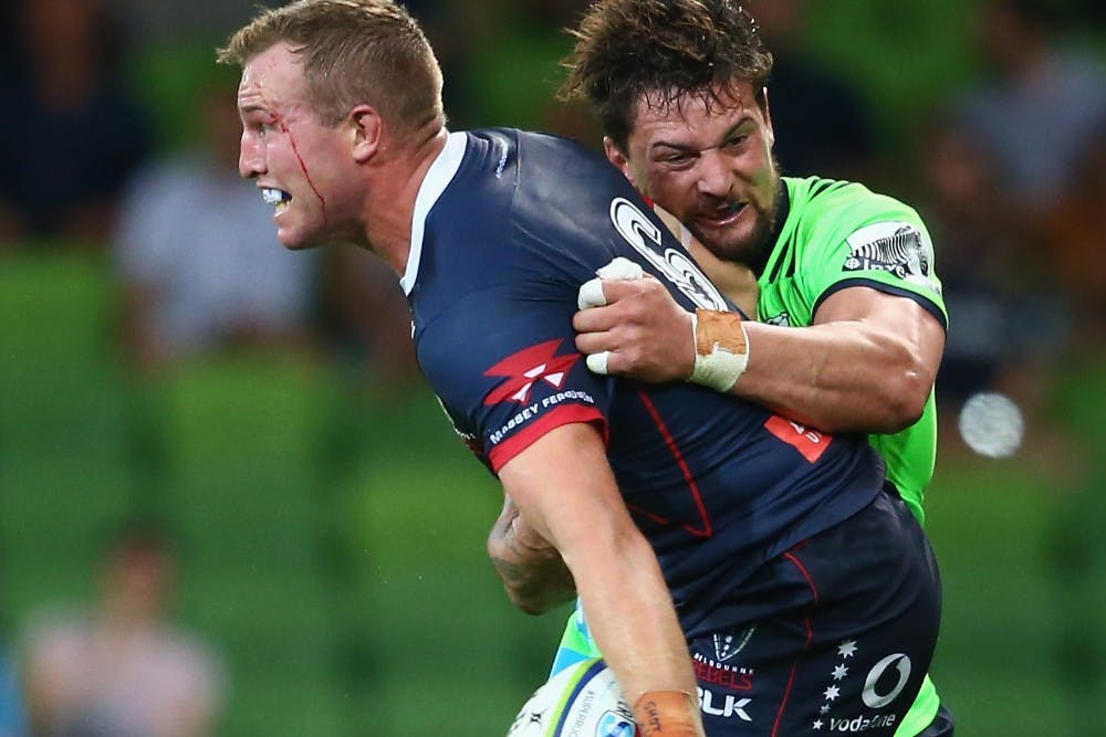 Queensland product Angus Cottrell will captain the Rebels against the Reds on Sunday. Photo: Getty Images 