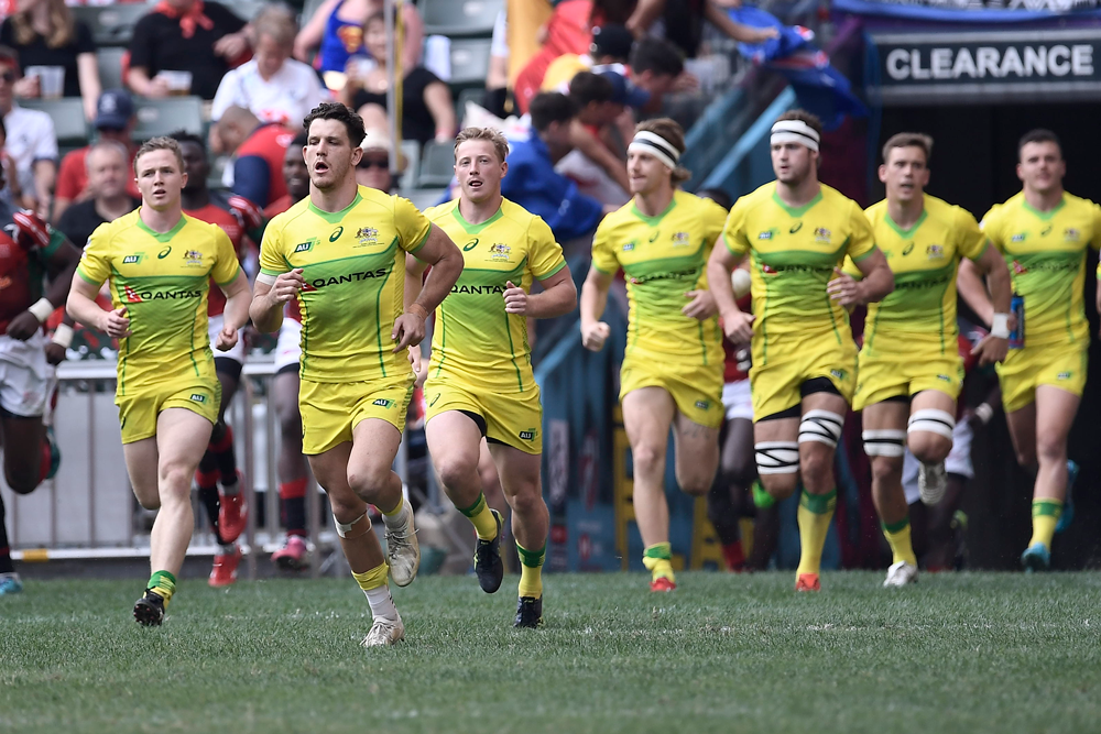 The Aussie Sevens are heading towards an Oceania qualifier. Photo: Getty Images