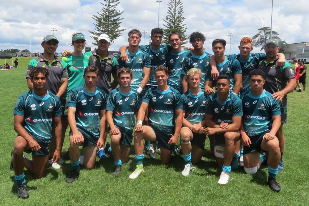 The Aussie Youth Sevens boys finished third. Photo: World Schools Sevens