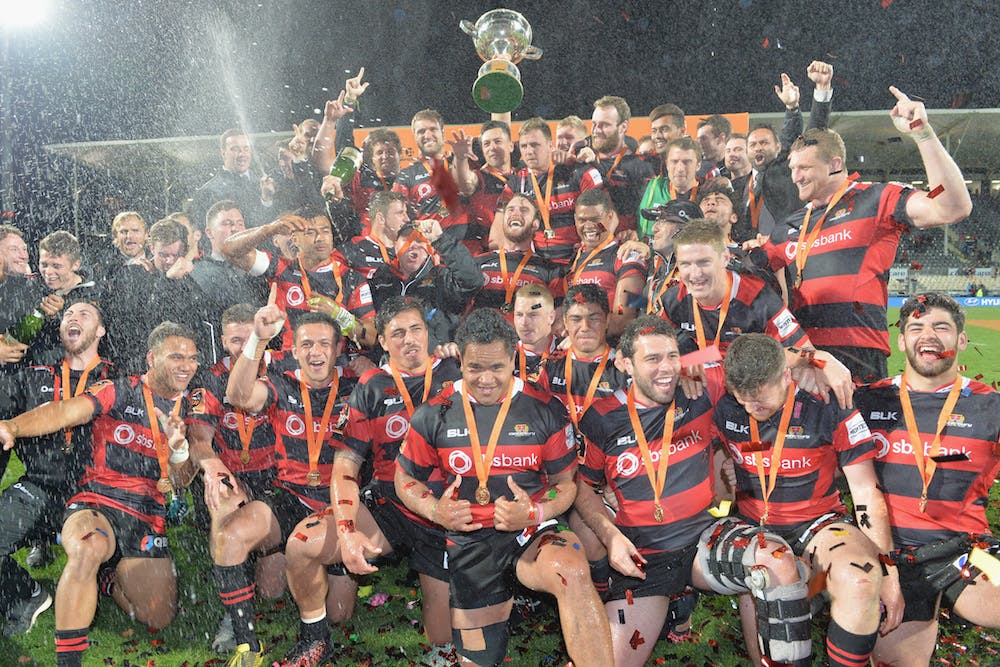 Canterbury winners of the 2016 Mitre 10 (ITM) Cup. Photo: Getty Images