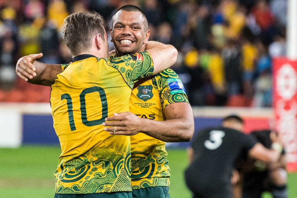 The Wallabies Indigenous jersey is a hit. Photo: RUGBY.com.au/Stuart Walmsley